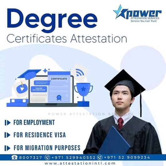 degree certificate attestation in dubai