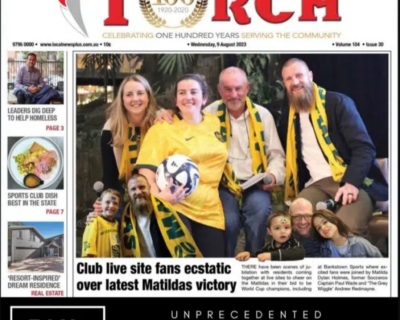Paul Wade Makes Front Cover Of Torch Newspaper